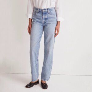 Low slung straight jean